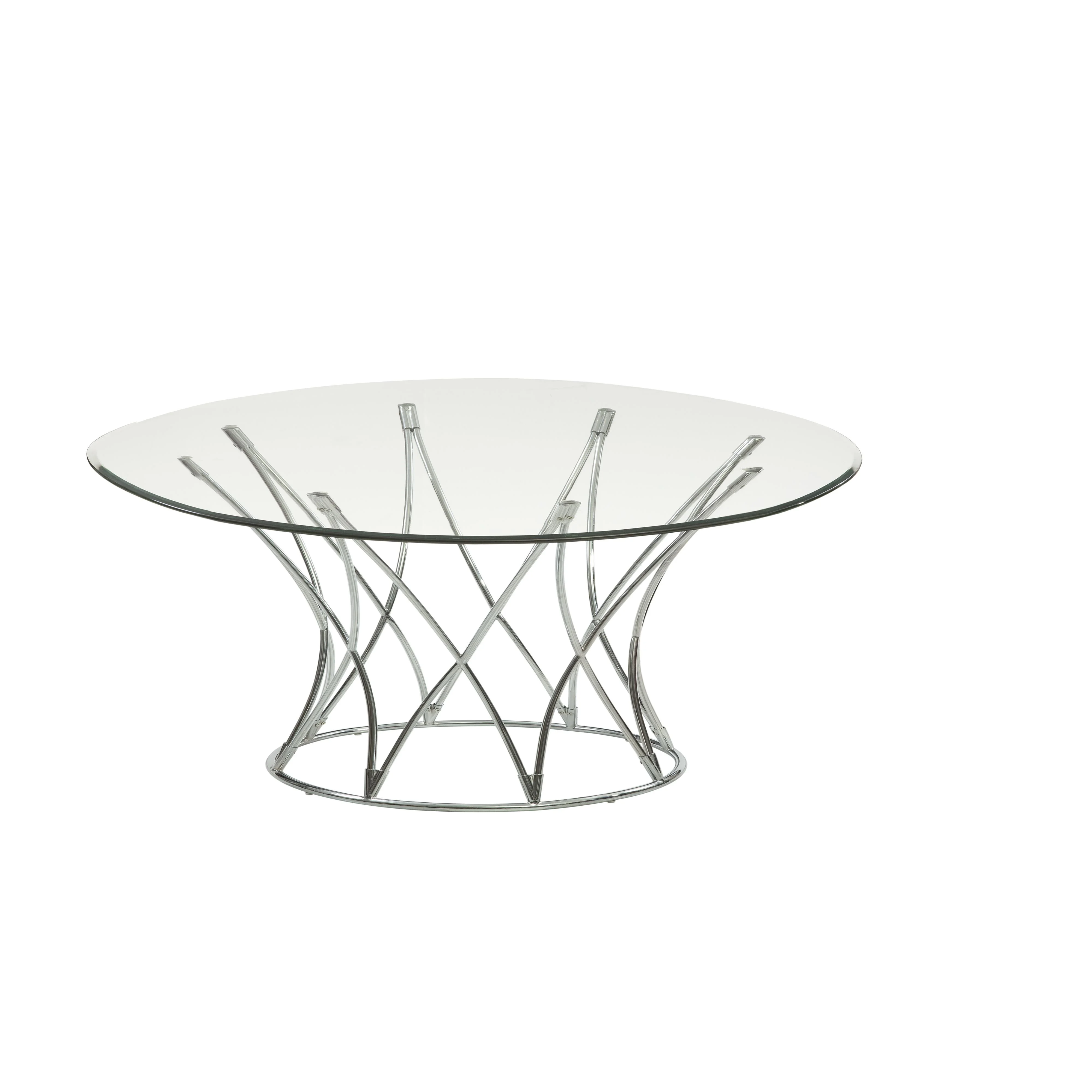 Bassett Mirror Thoroughly Modern 2874120 Mercer Round Cocktail Table